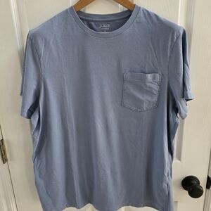 J. Crew Men's Light Blue Pocket Tee